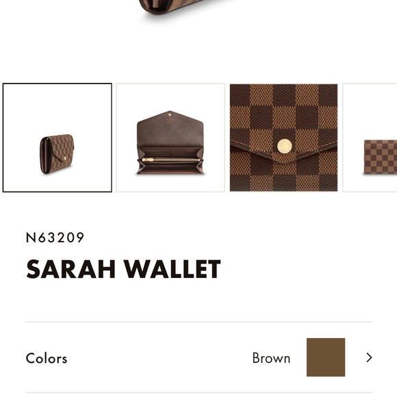 Authentic brand new LOUIS VUITTON Sarah wallet - Picture 4 of 6